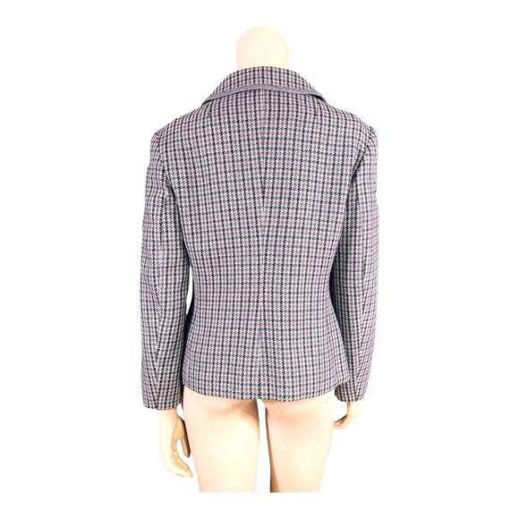 Vintage Wilken Wool Herringbone 4-Button Blazer - Brown / Black / Grey - Germany - Picture 6 of 12